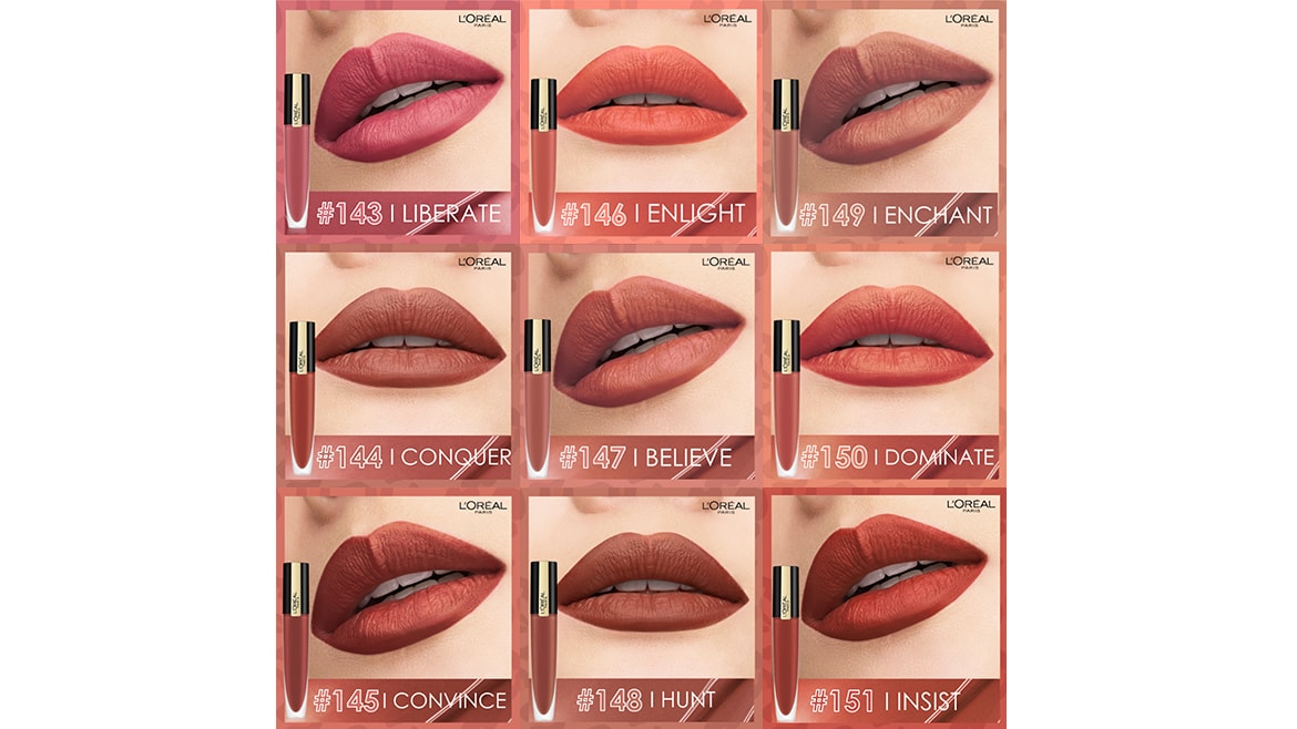 ลิปสติก L’Oreal Rouge Signature 9 เฉดสีนู้ด
